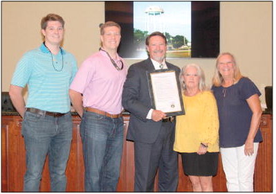 Lyons City Council, GAPC  Honor Chief Wesley Walker