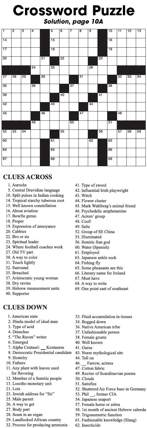 Crossword Puzzle