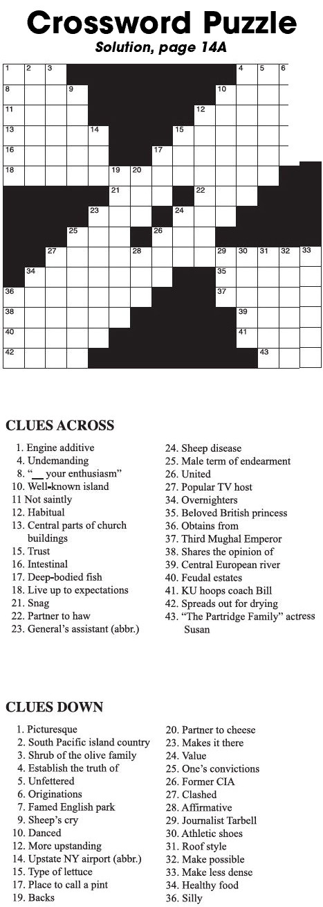 Crossword Puzzle Crossword Puzzle