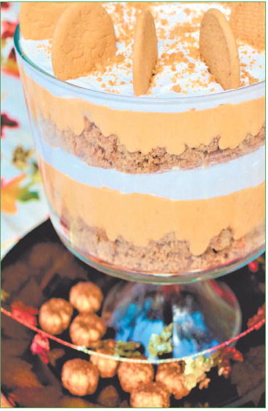 A time to give Thanks with the  Pumpkin Gingerbread Trifle