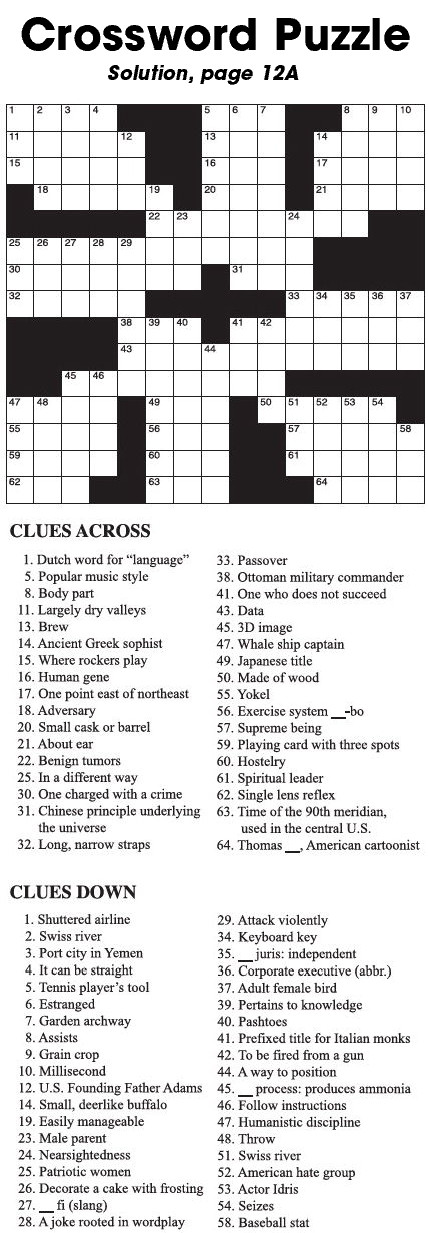Crossword Puzzle Crossword Puzzle