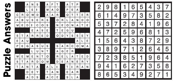 Puzzle Answers Puzzle Answers