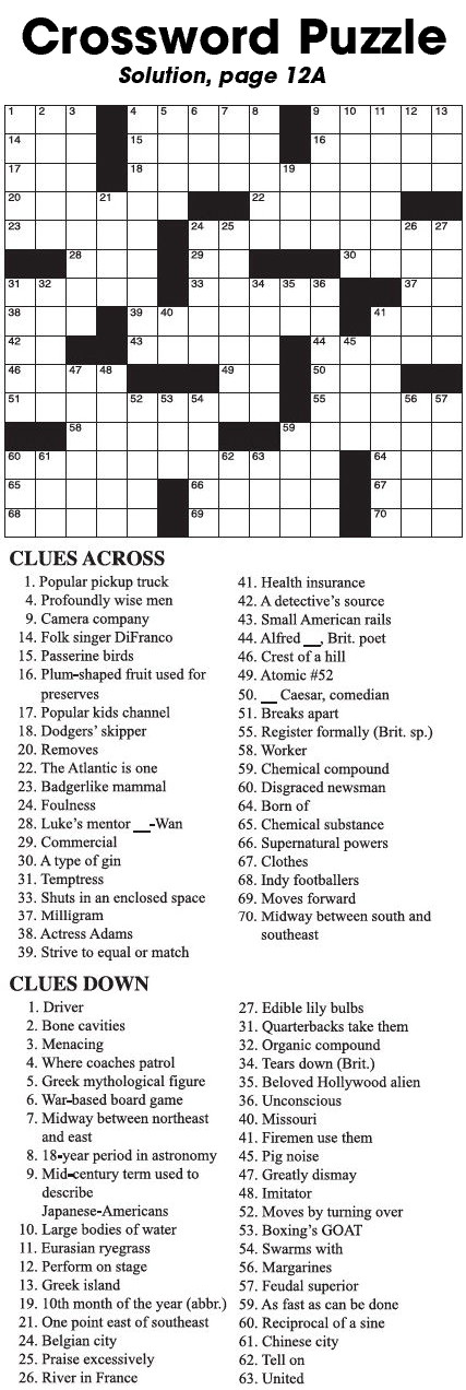 Crossword Puzzle