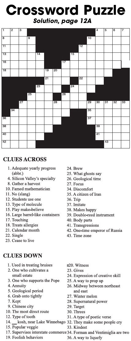 Crossword Puzzle