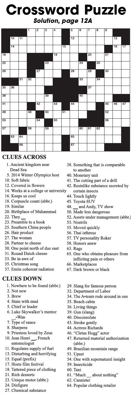 Crossword Puzzle