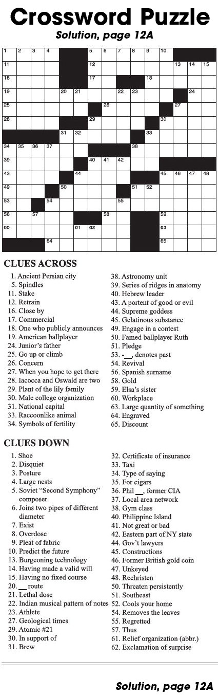 Crossword Puzzle