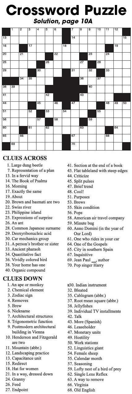 Crossword Puzzle