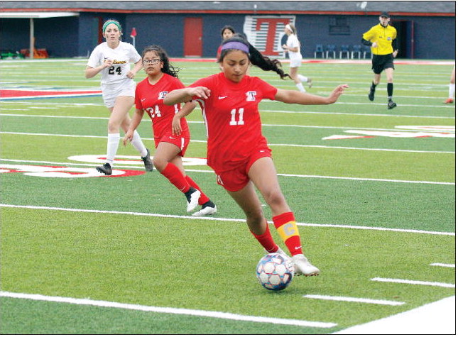 Bulldog Soccer Playing Strong