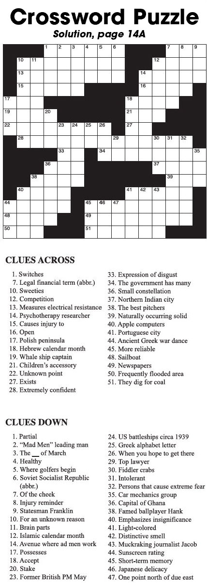 Crossword Puzzle