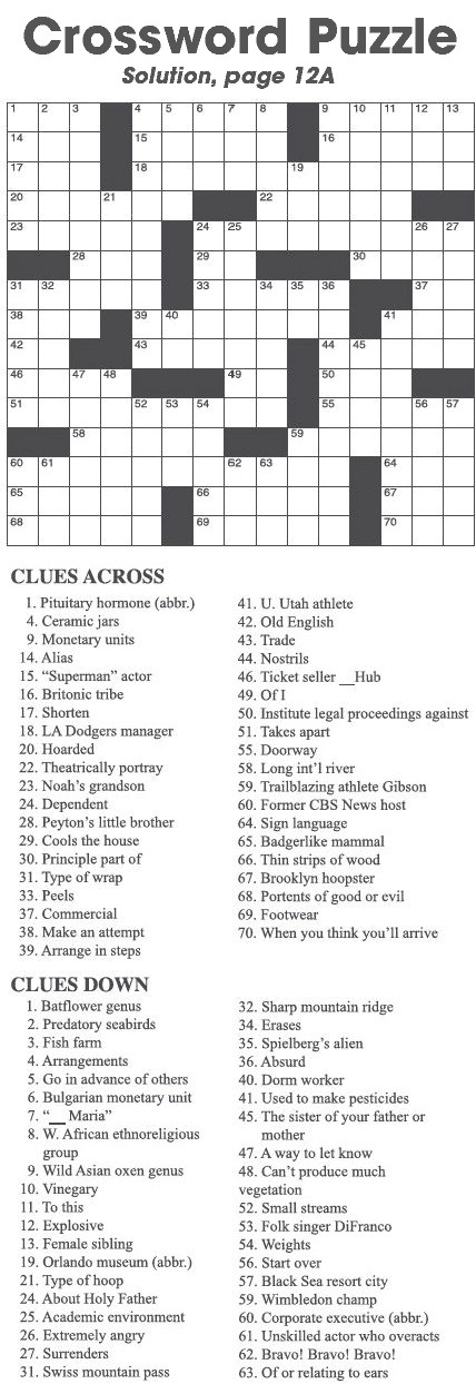 Crossword Puzzle