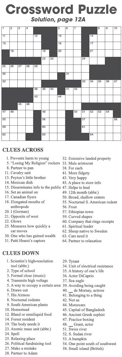 Crossword Puzzle