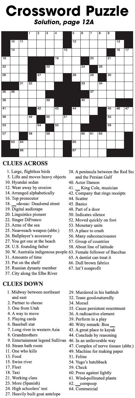 Crossword Puzzle