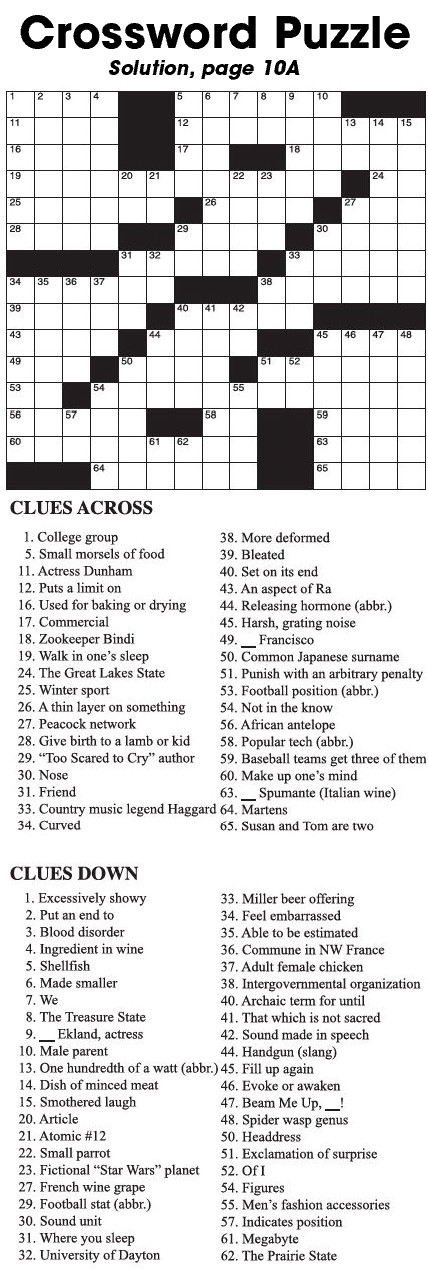 Crossword Puzzle