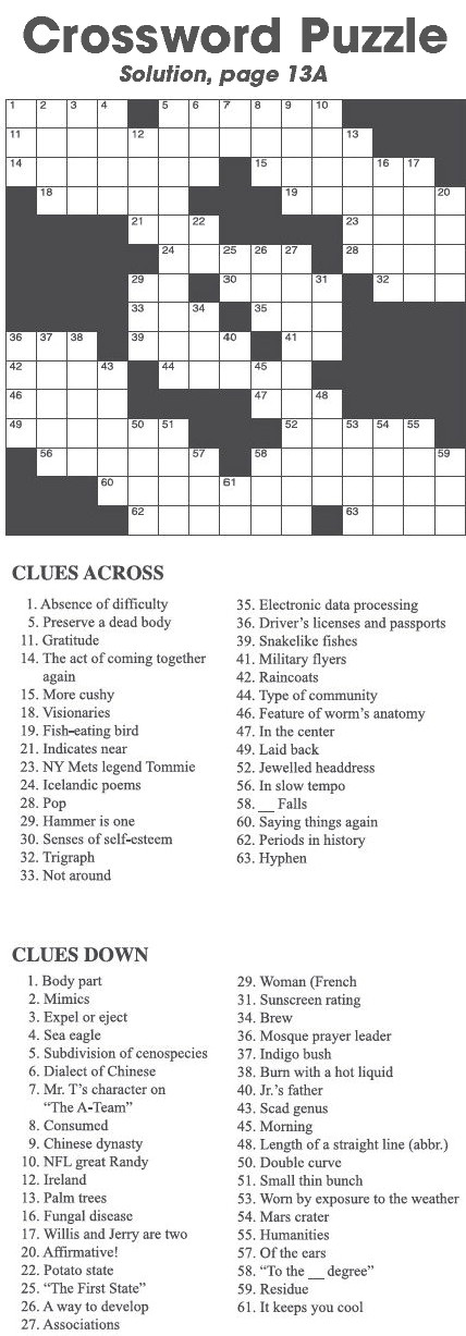 Crossword Puzzle