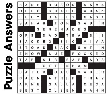 Puzzle Answers ….