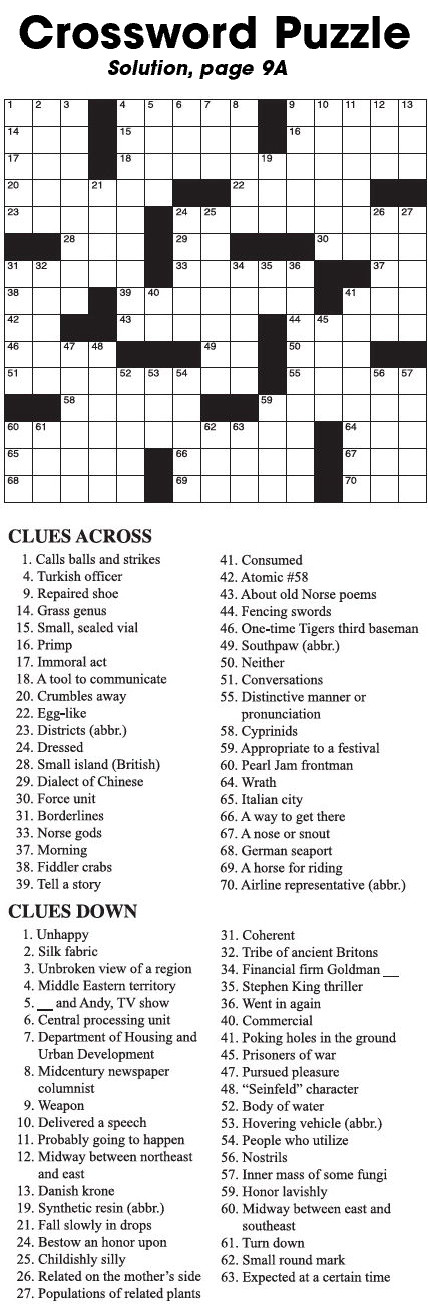 Crossword Puzzle