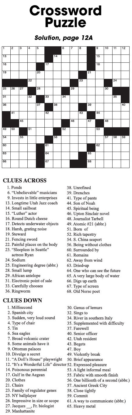 Crossword  Puzzle