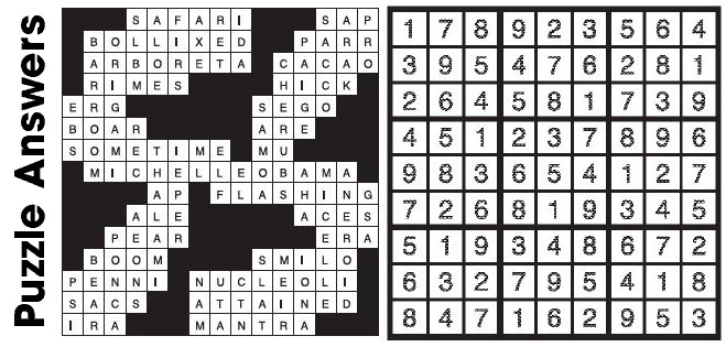 Puzzle Answers …. Puzzle Answers ….