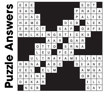 Puzzle Answers ….