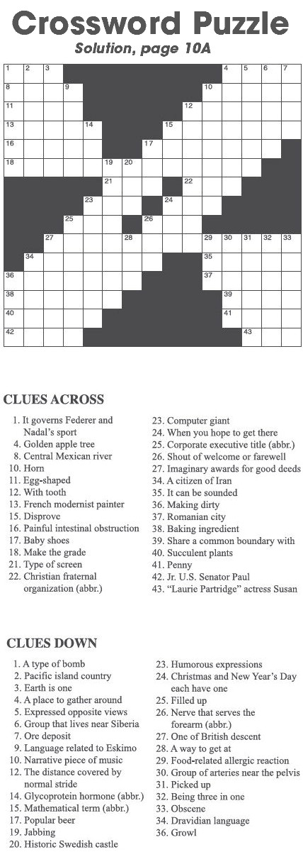 Crossword Puzzle