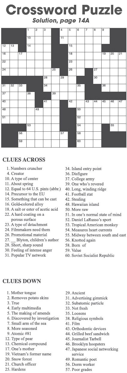 Crossword Puzzle