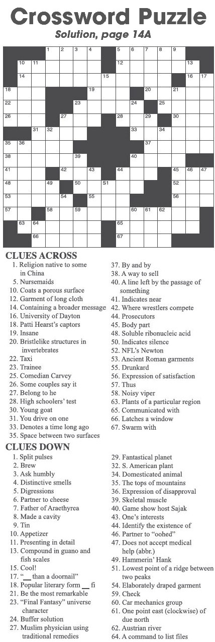 Crossword Puzzle