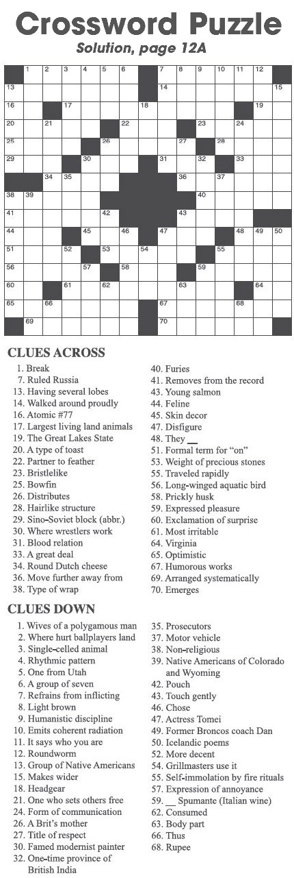 Crossword Puzzle