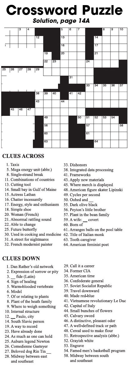 Crossword Puzzle