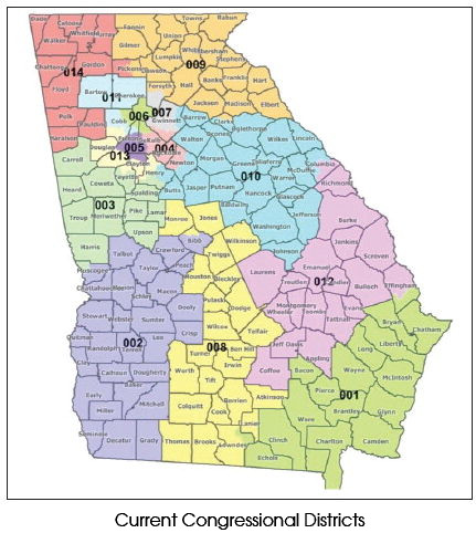 Current Congressional Districts ….