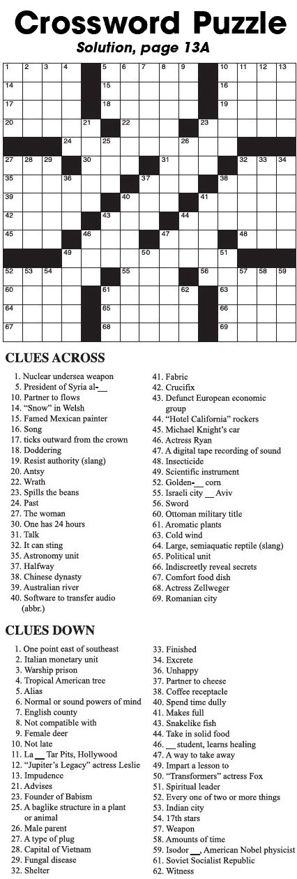 Crossword Puzzle