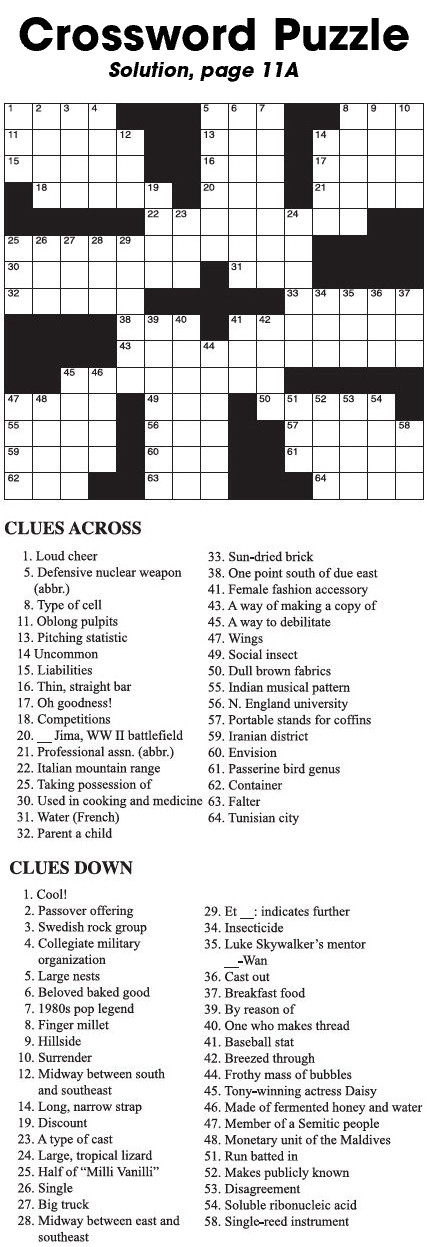 Crossword Puzzle Crossword Puzzle
