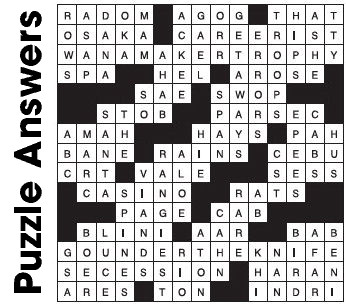 Puzzle Answers …. Puzzle Answers ….