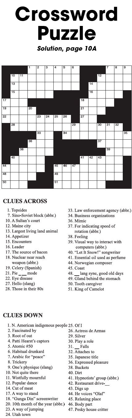 Crossword  Puzzle