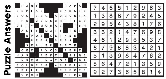 Puzzle Answers …. Puzzle Answers ….