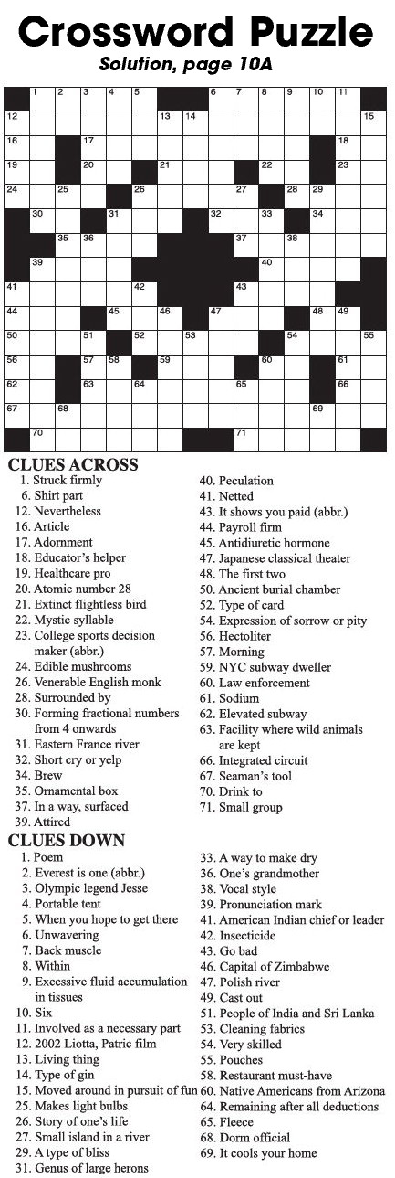 Crossword Puzzle