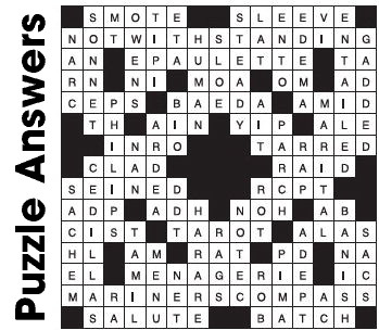 Puzzle Answers ….