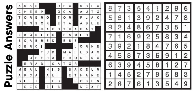 Puzzle Answers …. Puzzle Answers ….