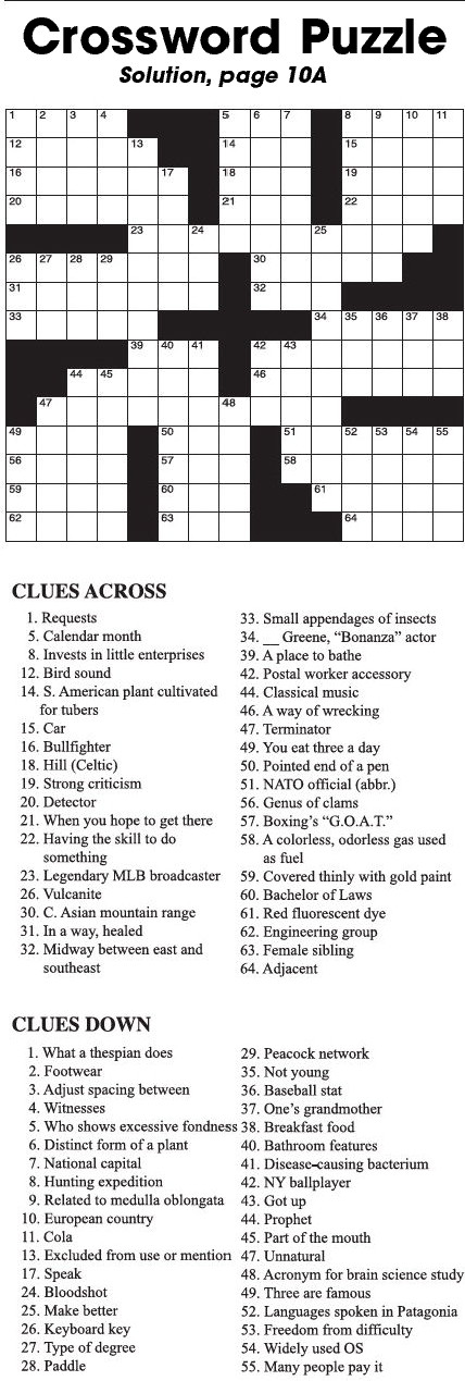 Crossword Puzzle Crossword Puzzle