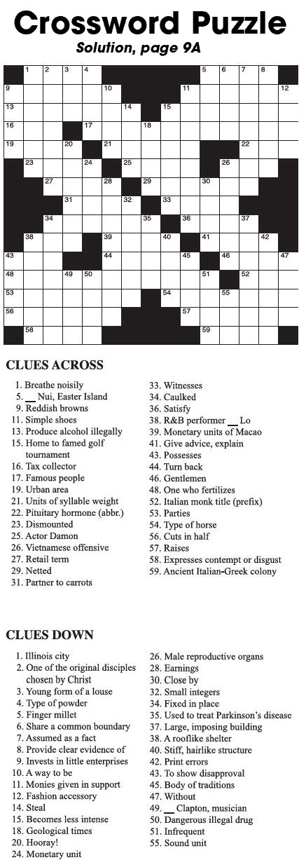 Crossword Puzzle