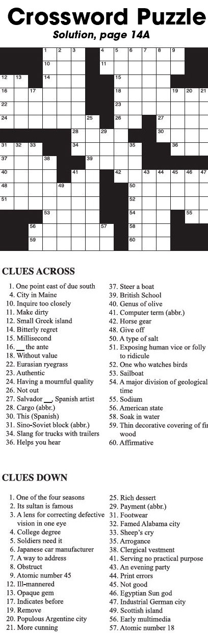 Crossword Puzzle