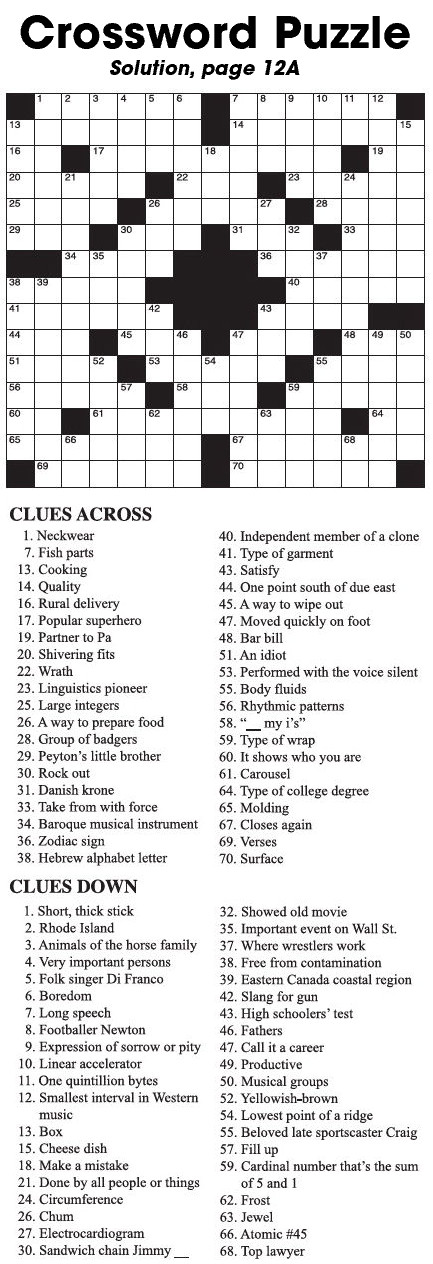 Crossword Puzzle