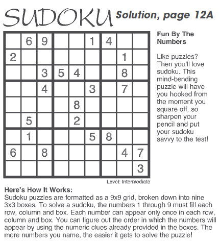 Solution, page 12A Solution, page 12A