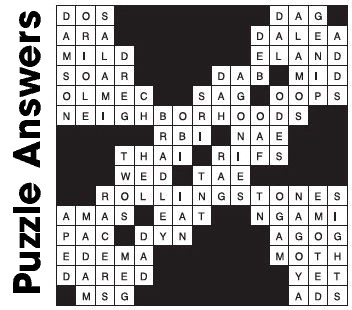 Puzzle Answers ….