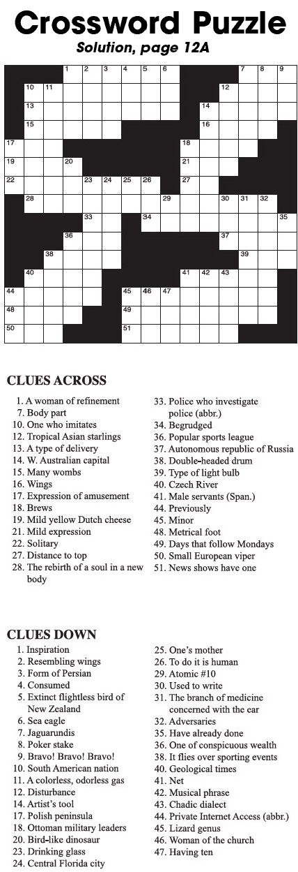 Crossword Puzzle