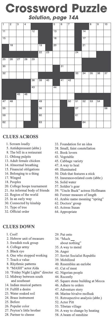 Crossword Puzzle