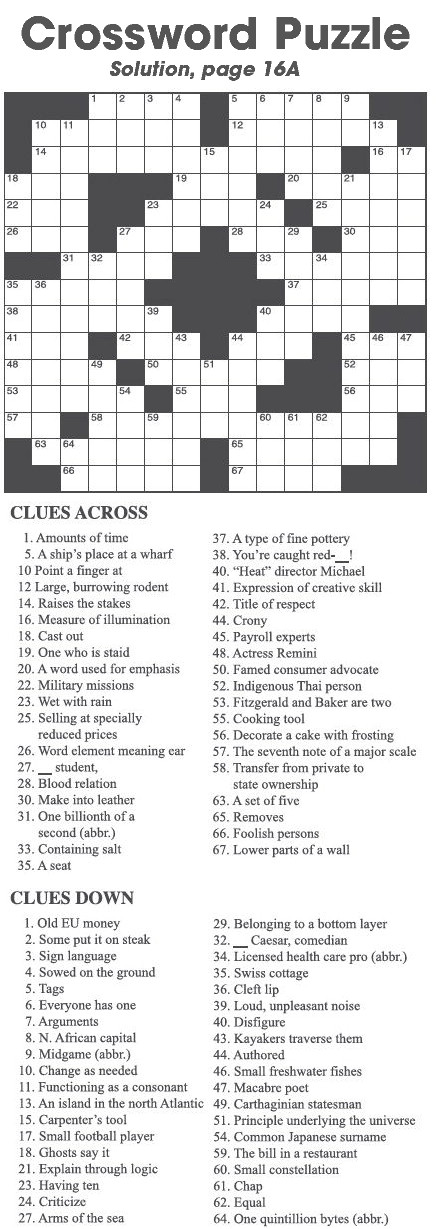 Crossword Puzzle