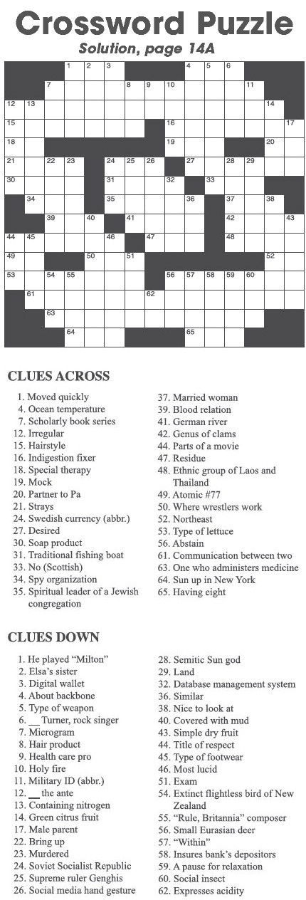 Crossword Puzzle