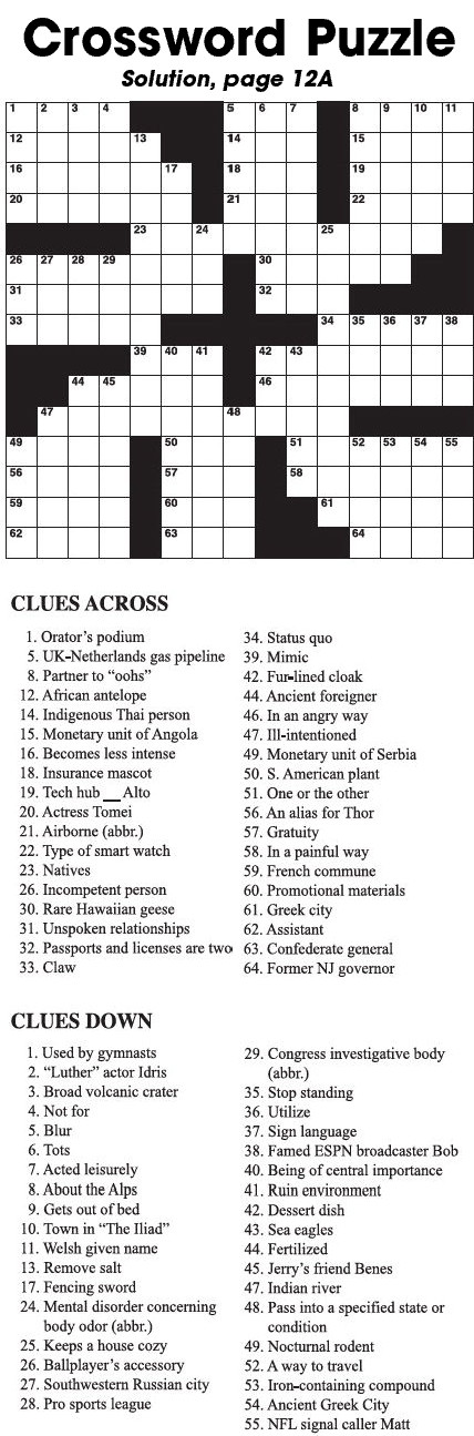 Crossword Puzzle