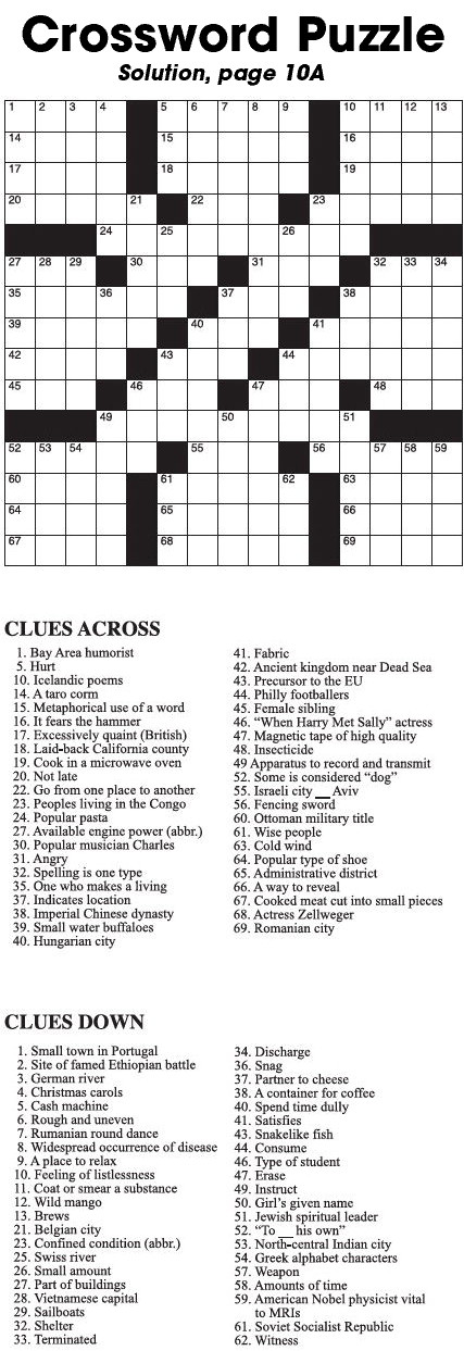 Crossword Puzzle