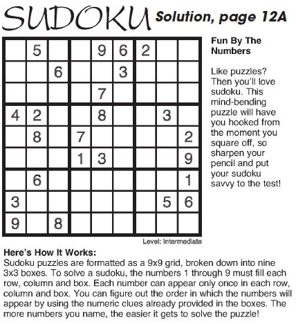 Solution, page 12A Solution, page 12A
